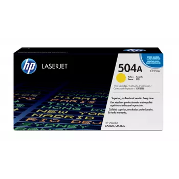 HP 504A dzeltenā oriģinālā LaserJet tonera kasetne, 7000 lapas, dzeltena, 1 gab.