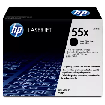 HP 55X augstas ietilpības melnā oriģinālā LaserJet tonera kasetne, 12500 lappuses, melna, 1 gab.