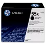 HP 55X augstas ietilpības melnā oriģinālā LaserJet tonera kasetne, 12500 lappuses, melna, 1 gab.