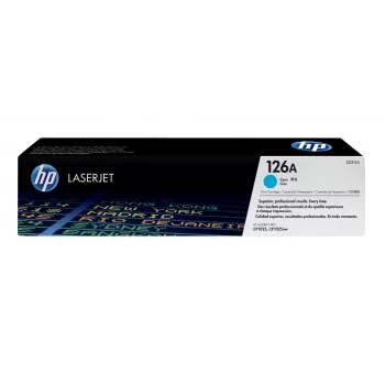 HP 126A Ciāna oriģinālā LaserJet tonera kasetne, 1000 lappuses, Ciāna, 1 gab.