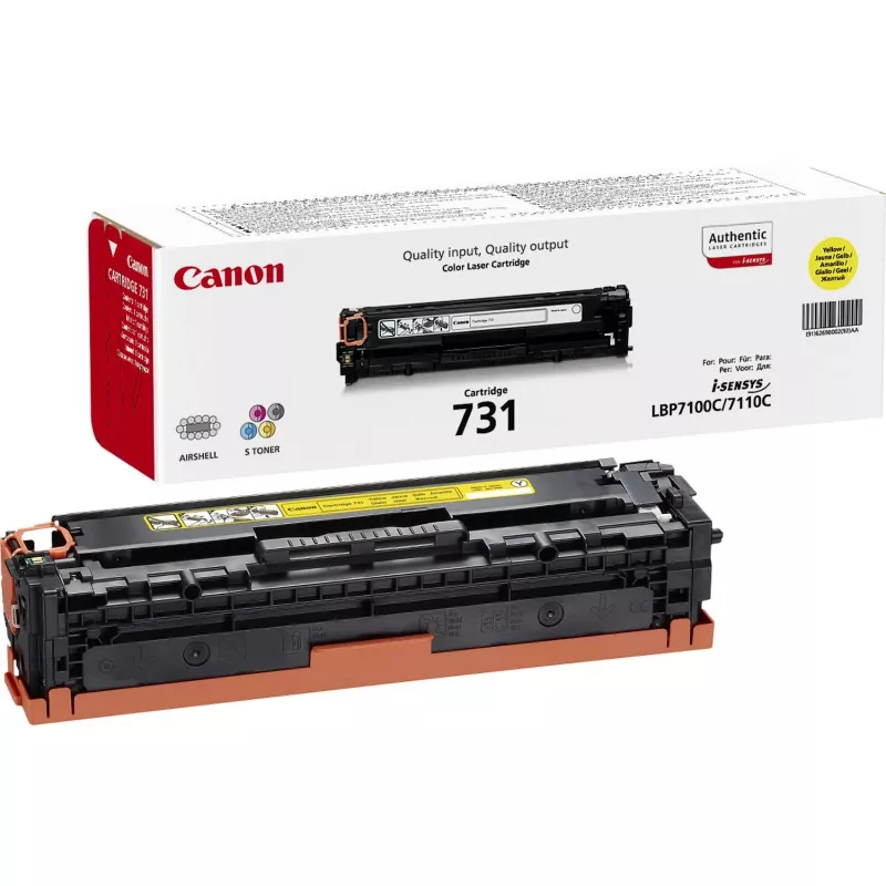 Canon 731 tonera kasetne 1 gab. Oriģināls Dzeltens