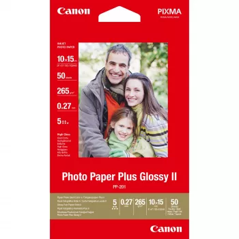 Canon PP-201 Glossy II foto papīrs Plus 4x6 collas - 50 loksnes