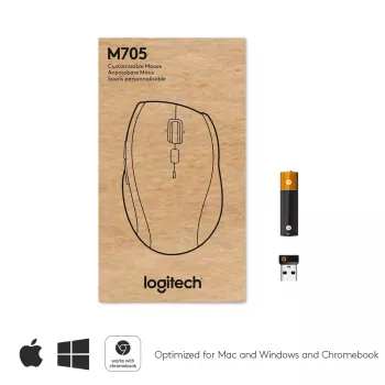 Pele Logitech Marathon M705 RF Wireless