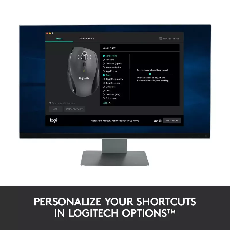 Pele Logitech Marathon M705 RF Wireless