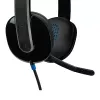 Austiņas Logitech H540 ar iebūvētu mikrofonu USB Type-A Melna