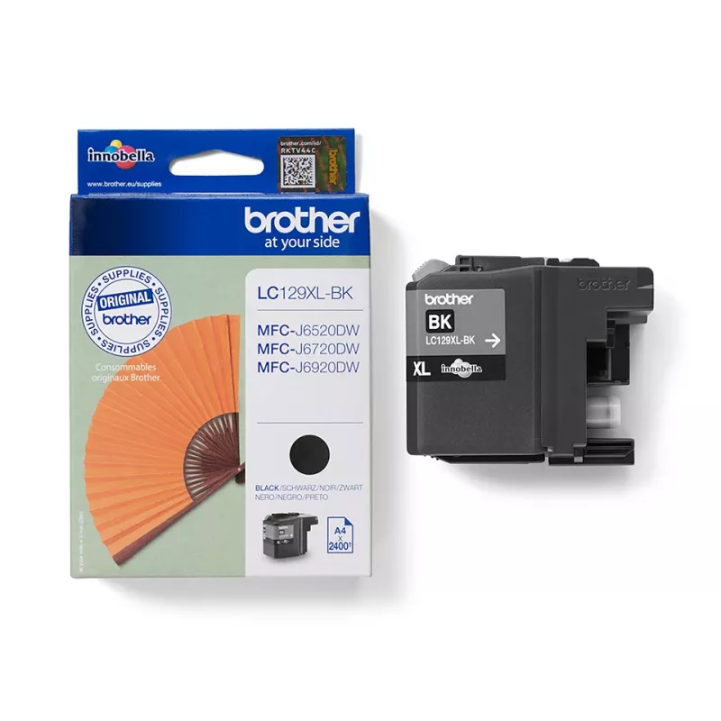 Tintes kasetne Brother LC129XLBK melna