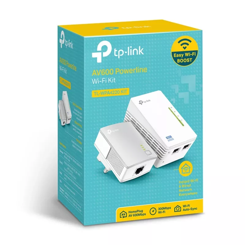 TP-Link Powerline 600 Wi-Fi paplašinātāja sākuma komplekts