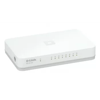 D-Link GO-SW-8G/E tīkla slēdzis Nepārvaldīts Gigabit Ethernet (10/100/1000) Balts
