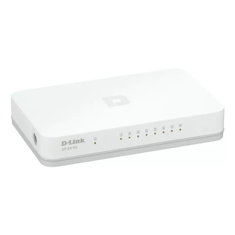 D-Link GO-SW-8G/E tīkla slēdzis Nepārvaldīts Gigabit Ethernet (10/100/1000) Balts