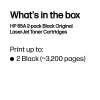 HP 85A 2 iepakojumā Melni oriģinālie LaserJet tonera kasetnes