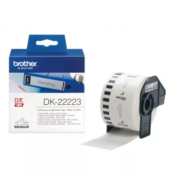 Brother DK-22223 printera uzlīme, balta
