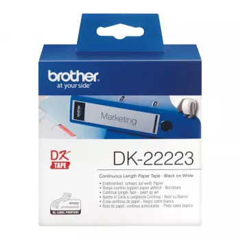 Brother DK-22223 printera uzlīme, balta