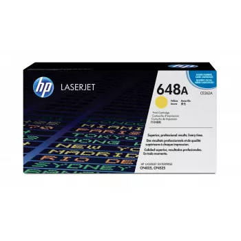 HP 648A dzeltena oriģinālā LaserJet tonera kasetne, 11000 lappušu, dzeltena, 1 gab.