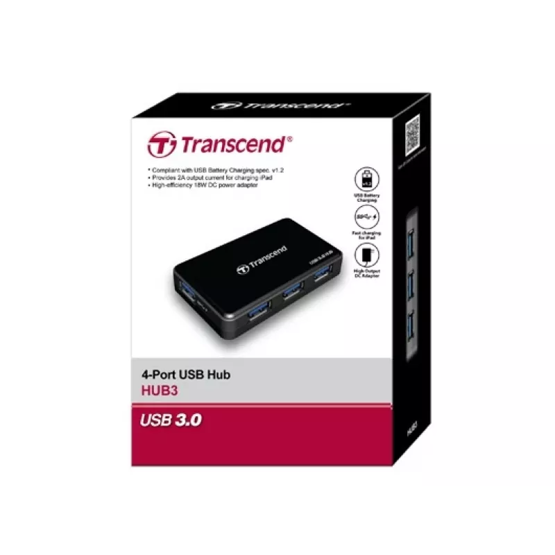 TRANSCEND Hub Hub3 4 portu USB 3.0
