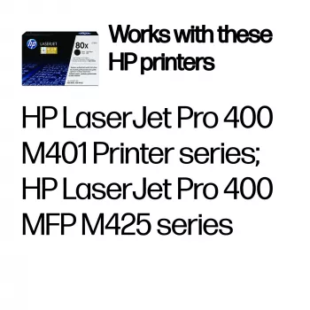 Toneru kasetne HP 80X High Yield CF280X 10000 lapas Melna