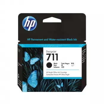 HP 711 80 ml melna DesignJet tintes kasetne