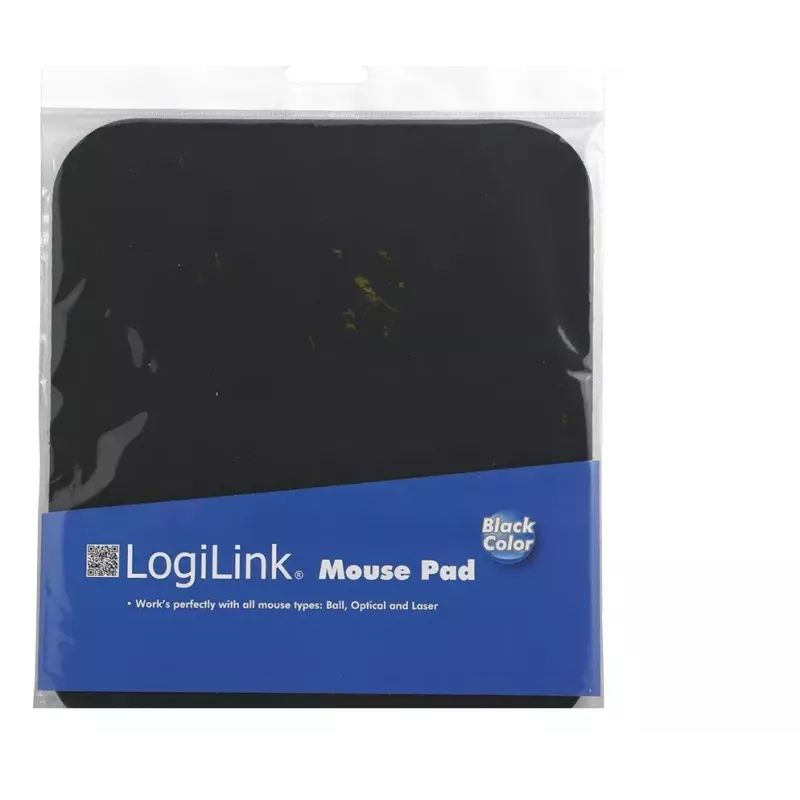 Peles paliktnis LOGILINK ID0096 — melns, 250 × 220 mm, vienkrāsaina virsma
