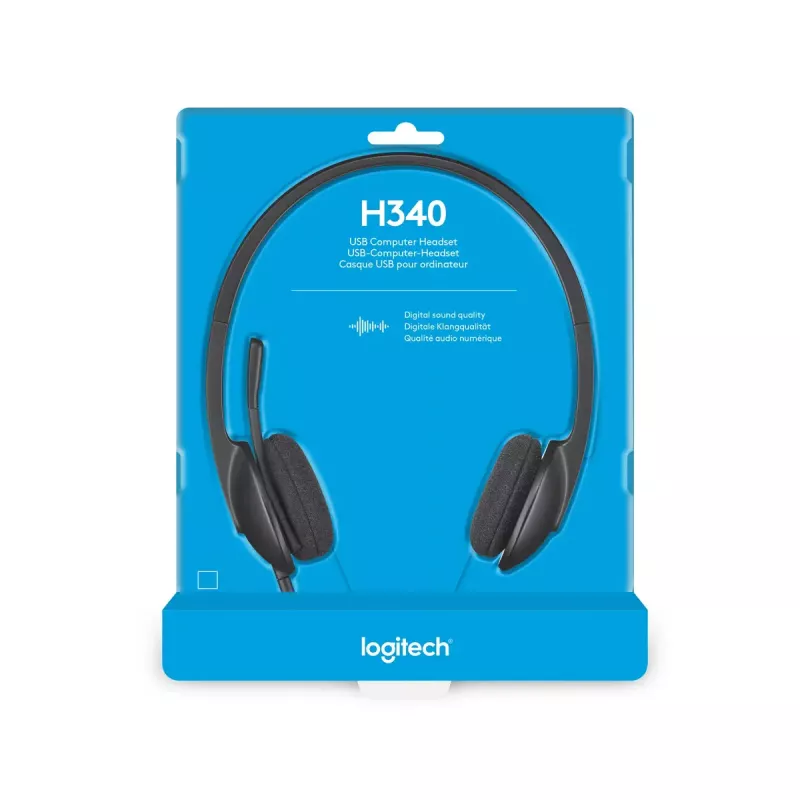 LOGITECH H340 - USB - Austiņas - Melna