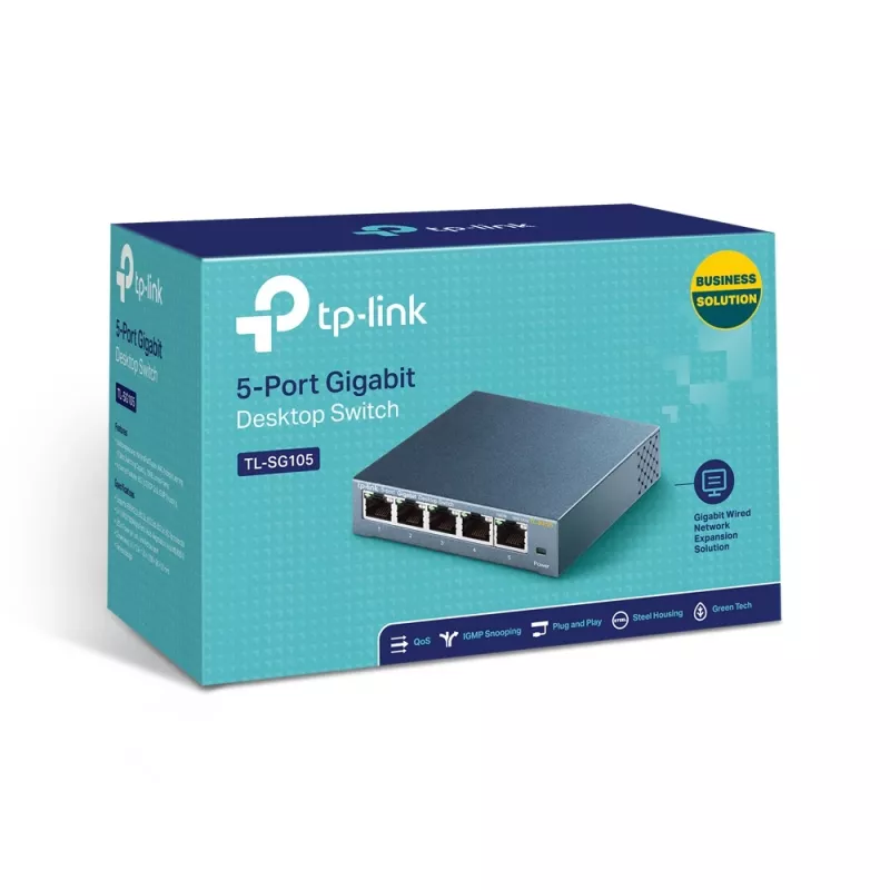 Nepārvaldīts slēdzis TP-Link TL-SG105 5 porti 10/100/1000Mbps