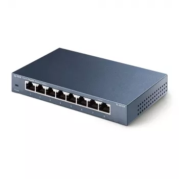 TP-Link 8 portu 10/100/1000Mbps galddatoru tīkla slēdzis, nepārvaldāms, Gigabit Ethernet (10/100/1000), pilns duplekss