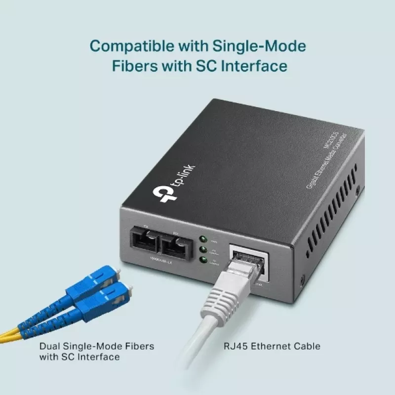 Multivides pārveidotājs TP-Link MC210CS, Gigabit, 1000 Mbit/s, SC savienotājs