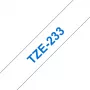 Brother TZE-233 līmlente uzlīmēm zila uz balta