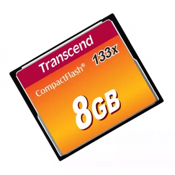 CompactFlash karte Transcend TS8GCF133, 8GB, 50MB/s lasīšana, 20MB/s rakstīšana