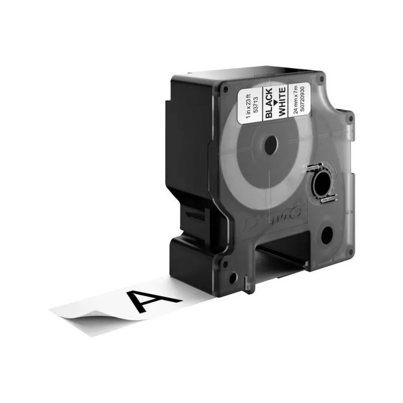 DYMO Autentiskās D1 lentes | Melna druka uz balta fona | 24 mm x 7 m | Pašlīmējošas lentes LabelManager etiķešu printeriem