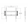 Multibrackets M Universal Wallmount Fixed Medium Melns