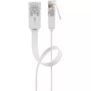 Tīkla kabelis Goobay 95156 RJ-45 Cat6 10 m Balts
