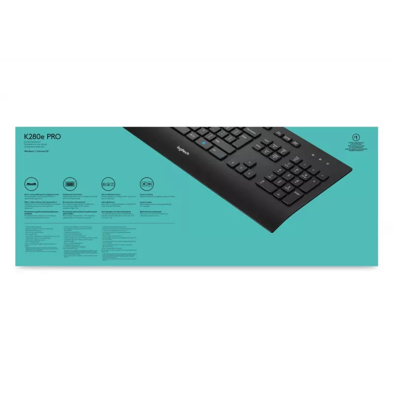LOGITECH Vadu klaviatūra K280e - Qwerty Us Int'l