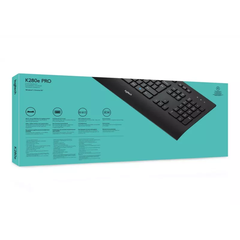 LOGITECH Vadu klaviatūra K280e - Qwerty Us Int'l