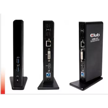 CLUB3D USB Gen1 Type A Dual Display (HDMI un DVI) DisplayLink™ dokstacija
