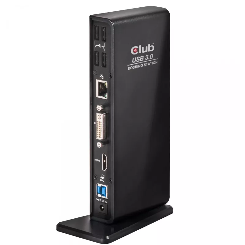 CLUB3D USB Gen1 Type A Dual Display (HDMI un DVI) DisplayLink™ dokstacija