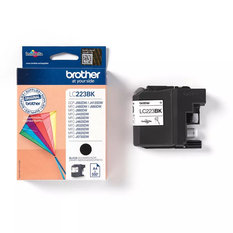 Brother LC-223BK tintas kasetne 1 gab. Oriģināla Melna
