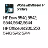 HP 62 melna oriģinālā tintes kasetne