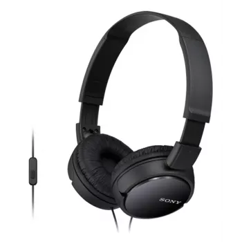 Sony MDR-ZX110AP, vadu, 12 - 22000 Hz, zvaniem/mūzikai, 120 g, austiņas, melnas
