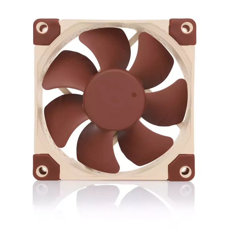 Korpusa ventilators Noctua NF-A8 PWM — 80 mm, 12 V, 450–2200 apgr./min, 55,5 m³/h, 17,7 dB, MTBF 150000 h