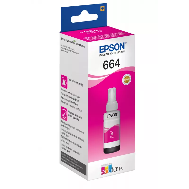 Epson 664 Ecotank fuksīna tintes pudele (70 ml)