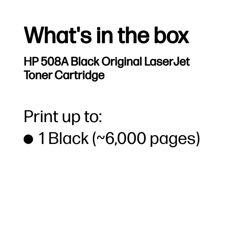 Toneru kasetne HP 508A Black CF360A 6000 lapas