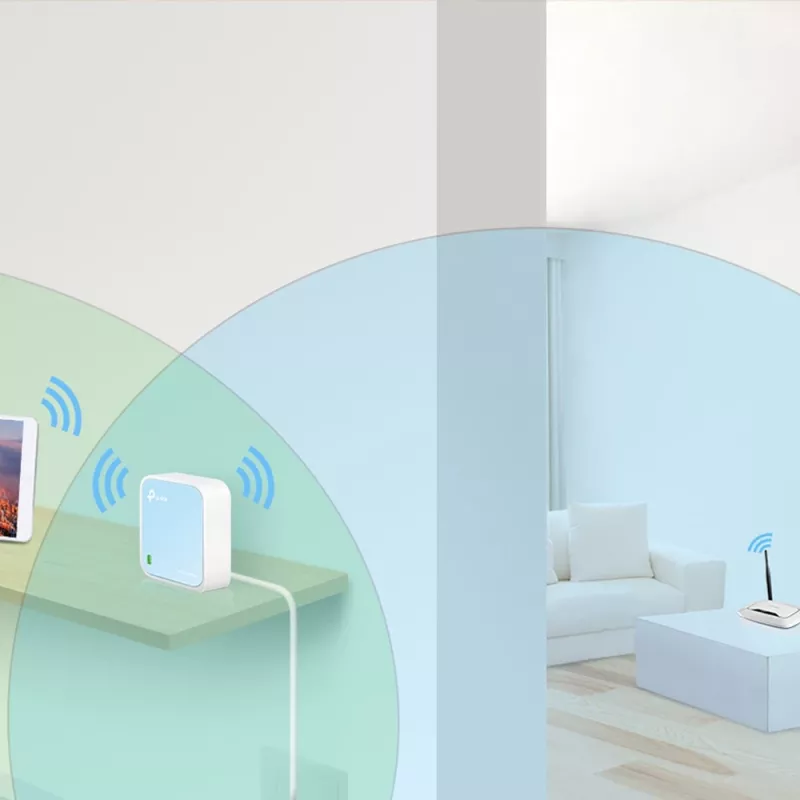 TP-Link TL-WR802N bezvadu maršrutētājs Fast Ethernet vienas joslas (2,4 GHz) zils, balts