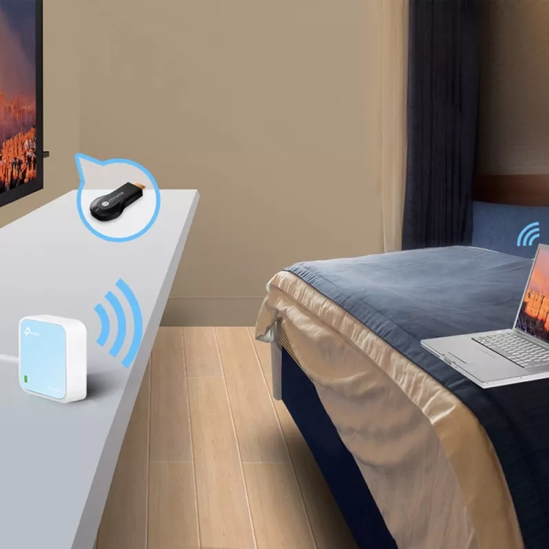 TP-Link TL-WR802N bezvadu maršrutētājs Fast Ethernet vienas joslas (2,4 GHz) zils, balts