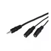 Audio kabelis Goobay AVK 317-020 0,2 m 3,5 mm 2 x 3,5 mm Melns