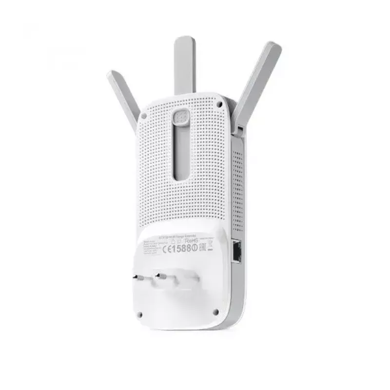 TP-LINK RE450 Wi-Fi diapazona paplašinātājs, 802.11ac, 2,4 GHz/5 GHz, 450+1300 Mbit/s, 10/100/1000 Mbit/s, Ethernet LAN (RJ-45) ports 1, antennas tips: 3x ārējās