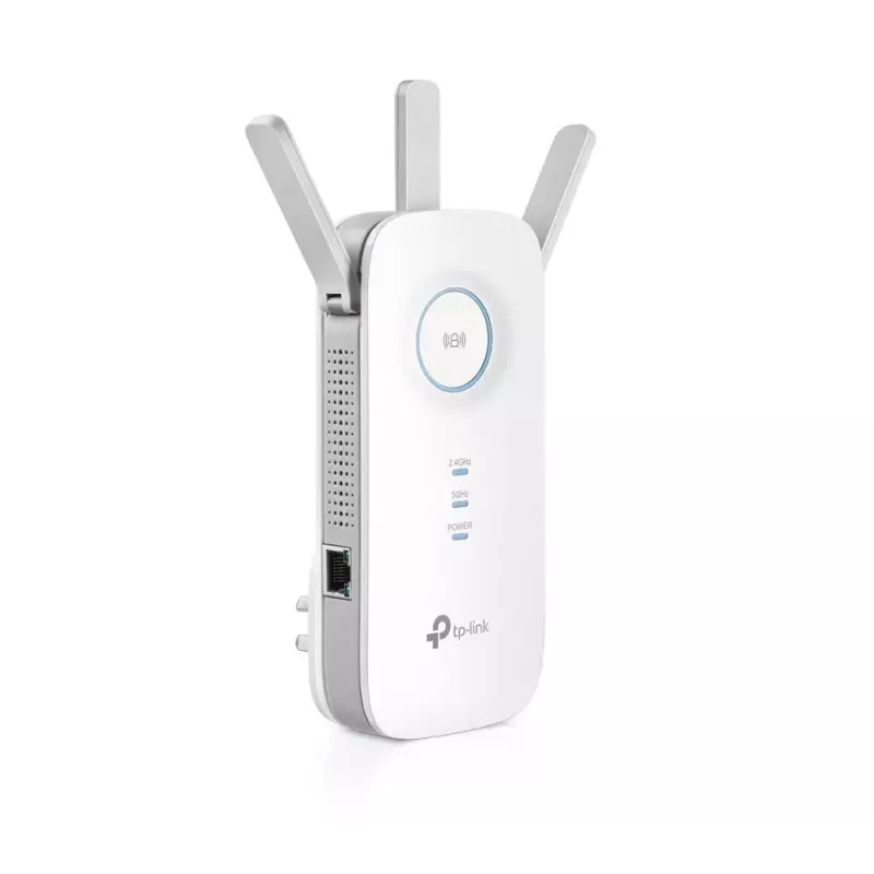 TP-LINK RE450 Wi-Fi diapazona paplašinātājs, 802.11ac, 2,4 GHz/5 GHz, 450+1300 Mbit/s, 10/100/1000 Mbit/s, Ethernet LAN (RJ-45) ports 1, antennas tips: 3x ārējās
