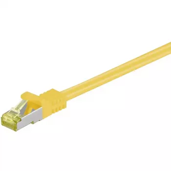 Tīkla kabelis Goobay RJ-45 CAT7 0.5m Dzeltens S/FTP