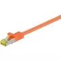 Patch Cord Cat 6A S/FTP (PiMF) Goobay, Cat7 izejmateriāla kabelis, 500 MHz, RJ45–RJ45, apzeltīti kontakti, 2 m, oranžs