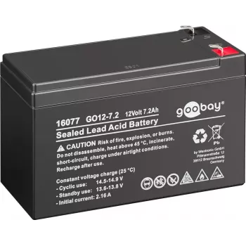 Baterija hermētiska svina-skābes Goobay GO12-7.2 7200 mAh 12 V