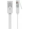 Goobay 95155 tīkla kabelis Cat6 U/UTP (UTP) balts, 7 m, RJ-45 ar zeltītiem kontaktiem