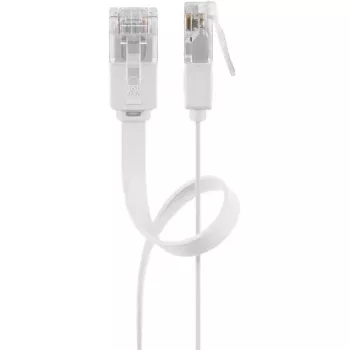 Goobay 95155 tīkla kabelis Cat6 U/UTP (UTP) balts, 7 m, RJ-45 ar zeltītiem kontaktiem